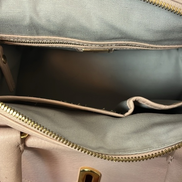 Raoul Top Handle Blush Pink Leather Handbag - Picture 7 of 15